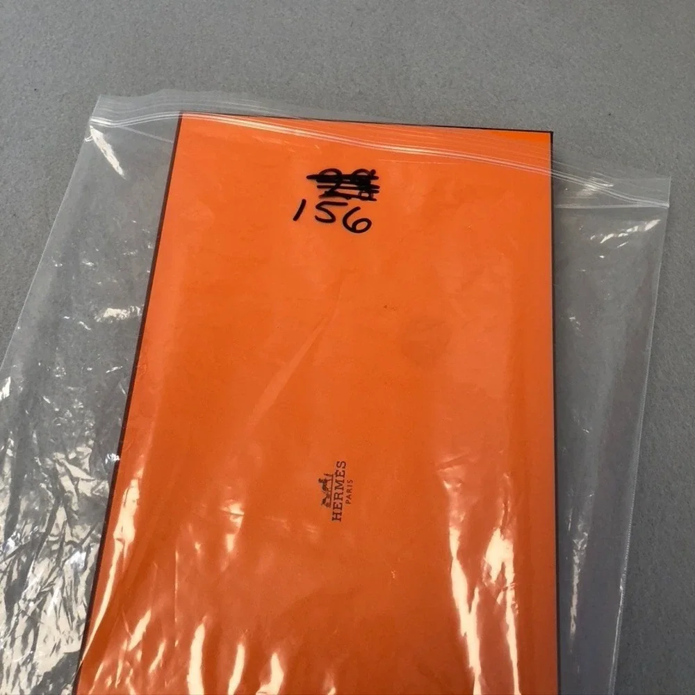 Authentic Hermes Orange Storage Gift‎ Box Empty 14.5x7.5x1.5 Small Rectangle